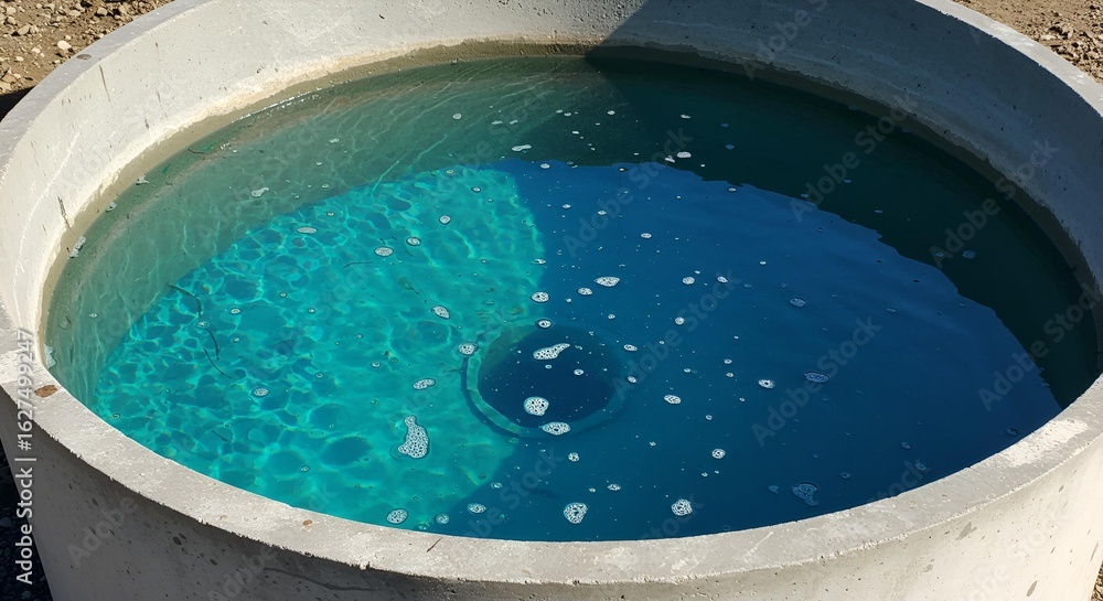 Fototapeta premium Water Trough in Concrete Container
