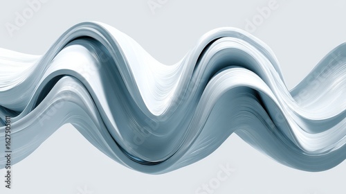 Stacked Paper Sheets Forming Wavy Pattern