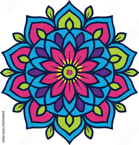 🌈 VIVID MANDALA VIBES 🌈
This AI-generated mandala bursts with neon charm and layered detail—perfect for digital art, decor, or prints. 🌟Download now & brighten your world with bold harmony!🌟