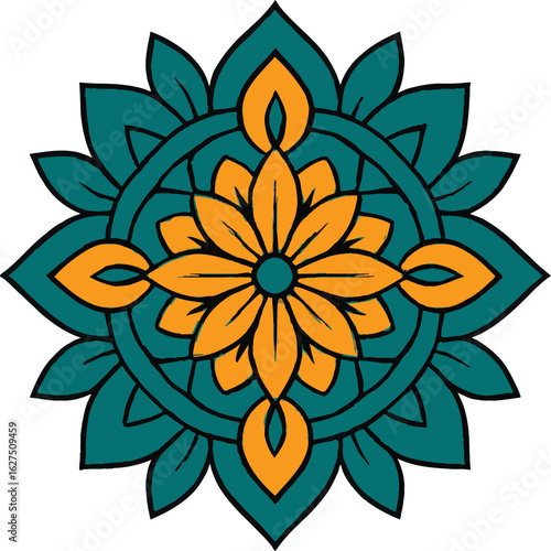 🌟 BOLD MANDALA ENERGY 🌟
This AI-crafted mandala blends floral elegance with bold symmetry, perfect for prints, décor, or digital art. ✨Download now & bring balance to your creative space!✨