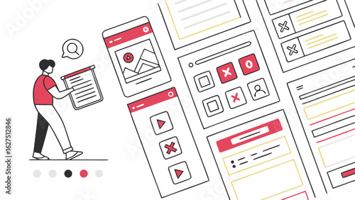 User interface design process and wireframing concepts
