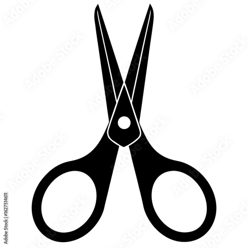 Sharp Stainless Steel Scissors Vector