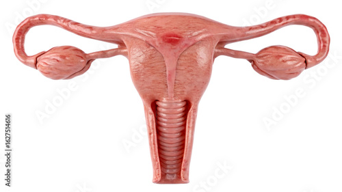 Realistic Human Uterus and Ovaries Anatomy Model fallopian tubes