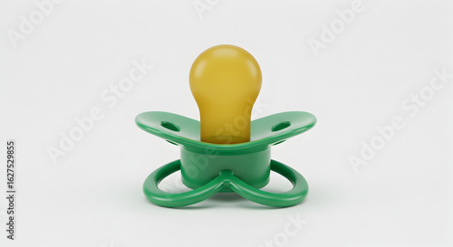 baby pacifier on white background