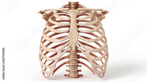 Human Rib Cage Anatomy With Sternum And Spine human anatomy