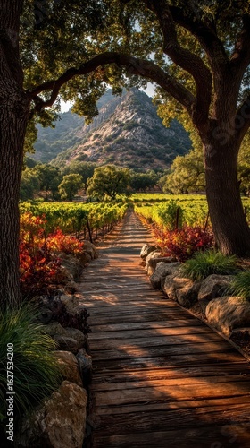 Vineyard Path Landscape