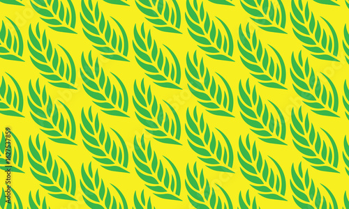 Seamless vintage vector floral pattern with olive tree leaves and branches