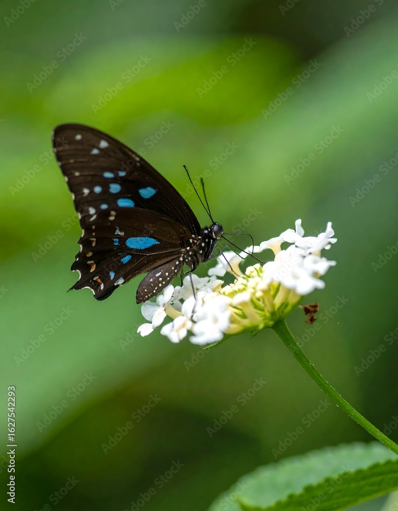 Fototapeta premium A butterfly on a flower