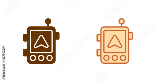 GPS Navigation Device Vector Icon
