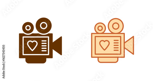 Love story movie Vector Icon