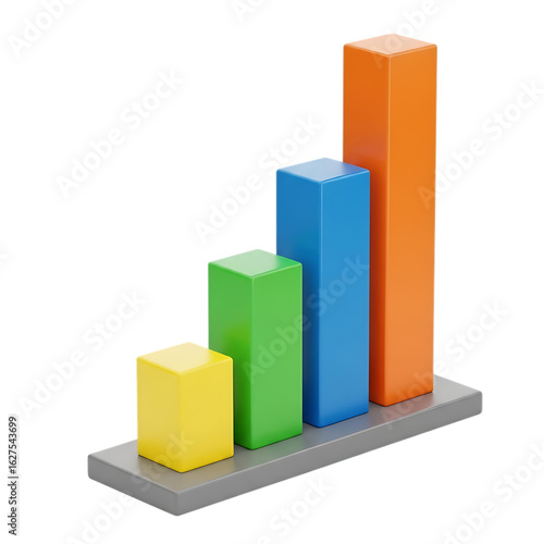 3d Colorful wooden blocks bar chart isolated on transparent background Free Download 3d Colorful wooden blocks bar chart isolated on transparent background - GFXLoad