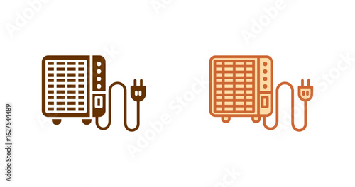Portable heater Vector Icon