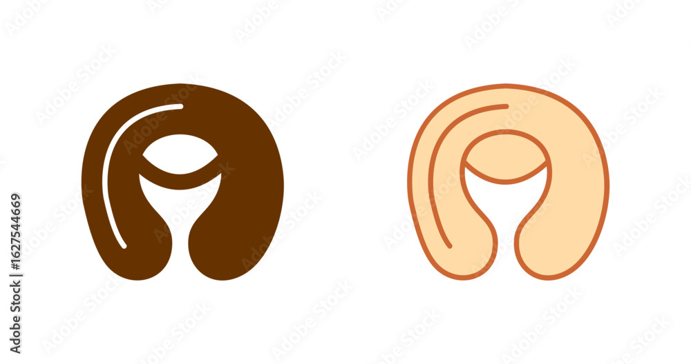 Obraz premium Inflatable pillow Vector Icon