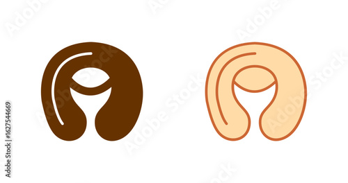 Inflatable pillow Vector Icon