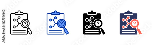 Case Study icon sheet multiple style collection