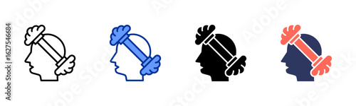 Brain Training icon sheet multiple style collection