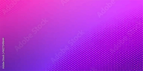 Purple and pink abstract background with a gradient halftone dot pattern, perfect for digital art or seamless wallpaper texture