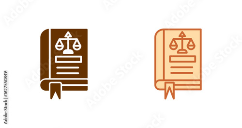 Law Book Vector Icon