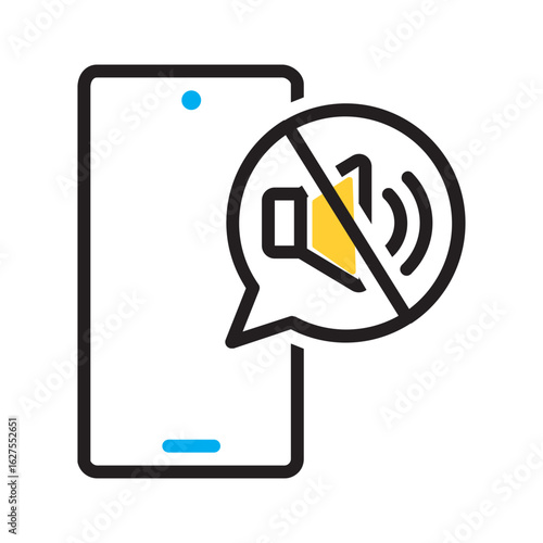 Vector multi color icon for Distraction free