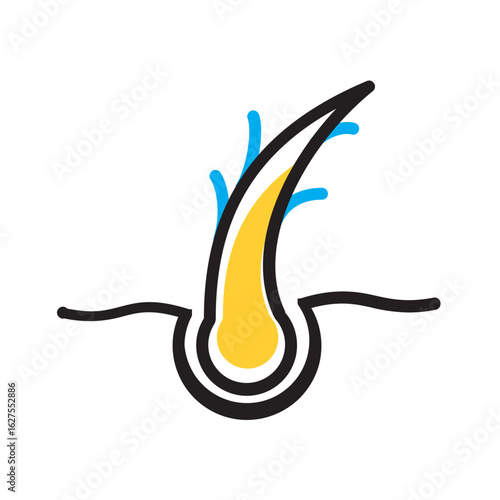 Vector multi color icon for Split