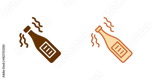 Champagne bottle Vector Icon