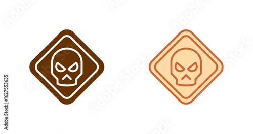 Hazardous materials symbol Vector Icon