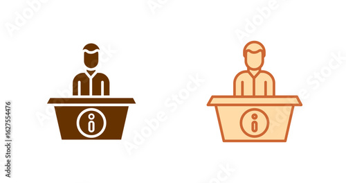Information Desk Vector Icon