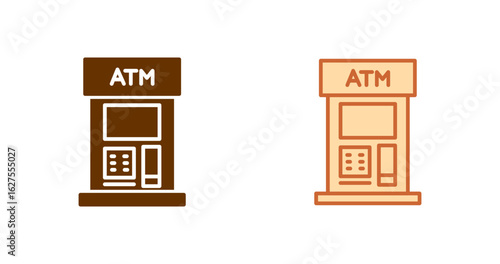 Automated Teller Machine Vector Icon