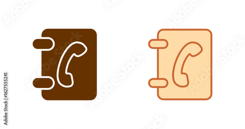 Phone Book Vector Icon