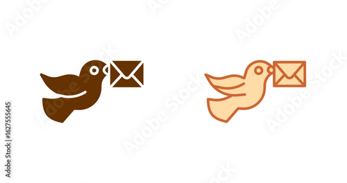 Carrier Pigeon Vector Icon