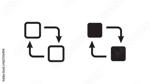 testing time icon thin flat outline style vector sign. testing time icon thin outline logo mark set. Vector isolated elements concept. 

