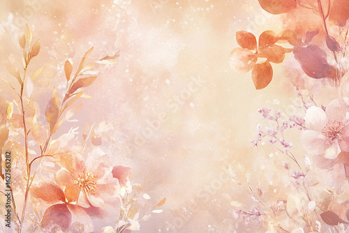 Watercolor floral background