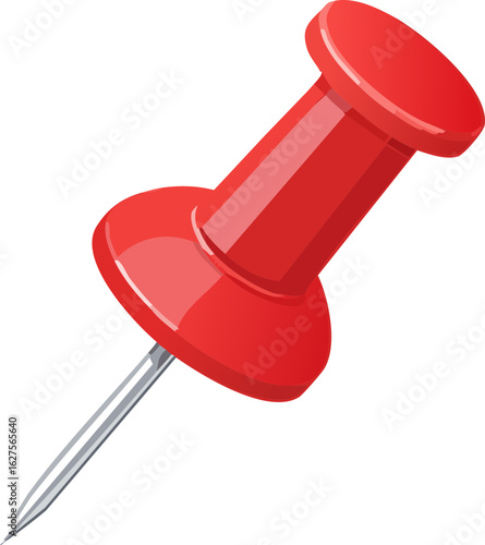 push pin isolated on white