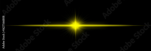 Sharp starburst effect with radiating beams and a central flare on a dark background, perfect for overlays, highlights, and visual emphasis.