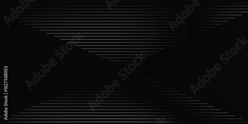 Black abstract background design. Premium stripe texture for banner business backdrop. Modern