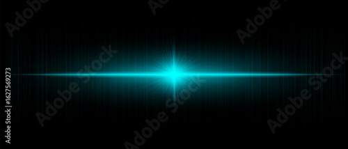 Horizontal flare with soft beams and fine light streaks, ideal for overlays, digital design, modern effects, and visual highlights in creative projects.