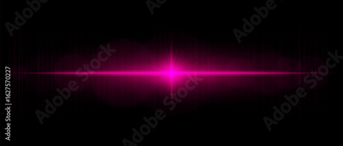 Horizontal starburst with bright central point and vivid radiating beams, great for backgrounds, overlays, highlights, and visual accents.