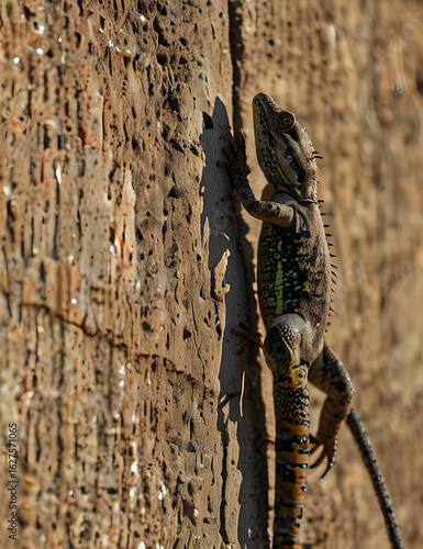 junior lizard on wall