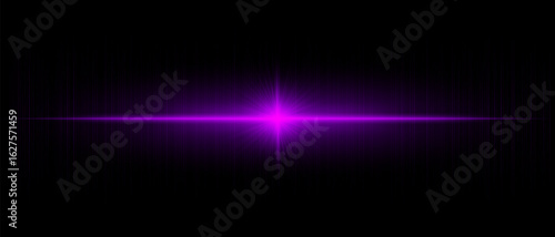Horizontal flare with soft beams and fine light streaks, ideal for overlays, digital design, modern effects, and visual highlights in creative projects.