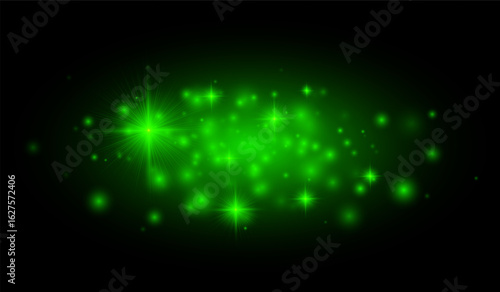 Starburst flares and glowing dots fill the scene, making this design suitable for overlays, digital artwork, and celebratory backgrounds.