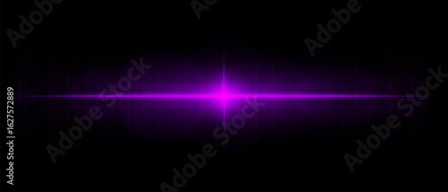 Horizontal starburst with bright central point and vivid radiating beams, great for backgrounds, overlays, highlights, and visual accents.