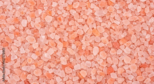Beautiful Pink Sea Salt Background Closeup – Natural Mineral Texture Macro.
