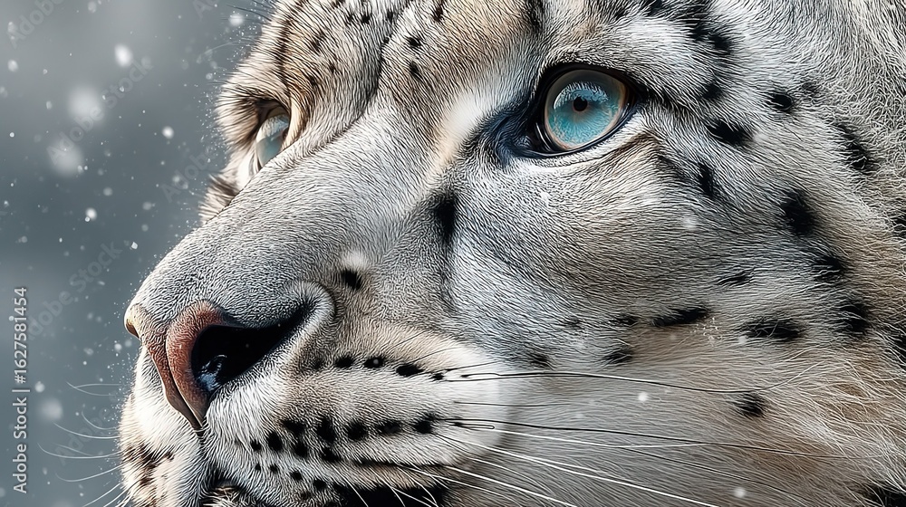 Naklejka premium close up portrait of a leopard