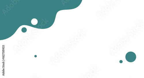 Abstract geometric shapes in muted orange and teal colors with white background. Fluid, organic forms and simple shapes are arranged to create a visually appealing design.