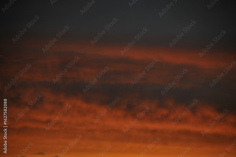 Fototapeta premium 赤色の夕焼け