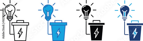Waste to energy multi - style icon