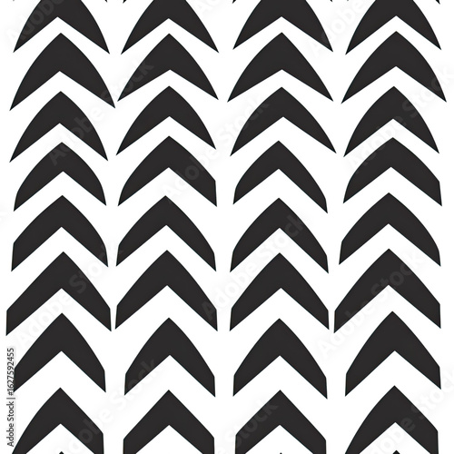 A seamless pattern of simple chevron lines, creating an elegant and modern design on a white background.
