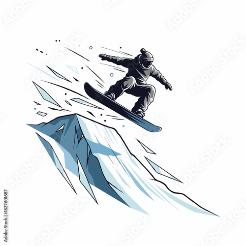 snowboarder jumping in the air