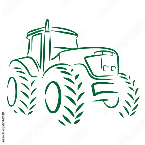 tractor sketch