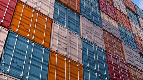 Container warehouse background